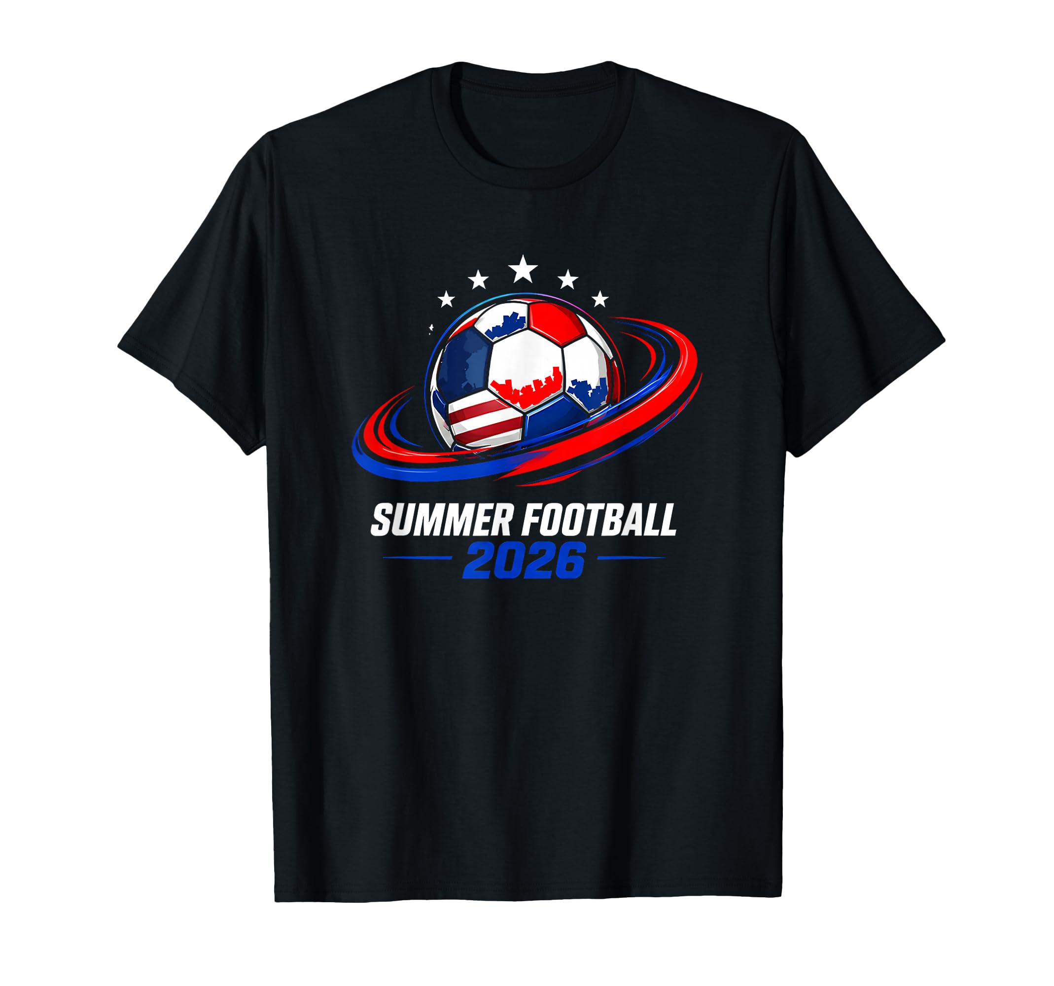 Summer Football 2026 Modern Football T-Shirt - Minimalist Print for Adults - T-Shirt, Sweatshirt, Hoodie