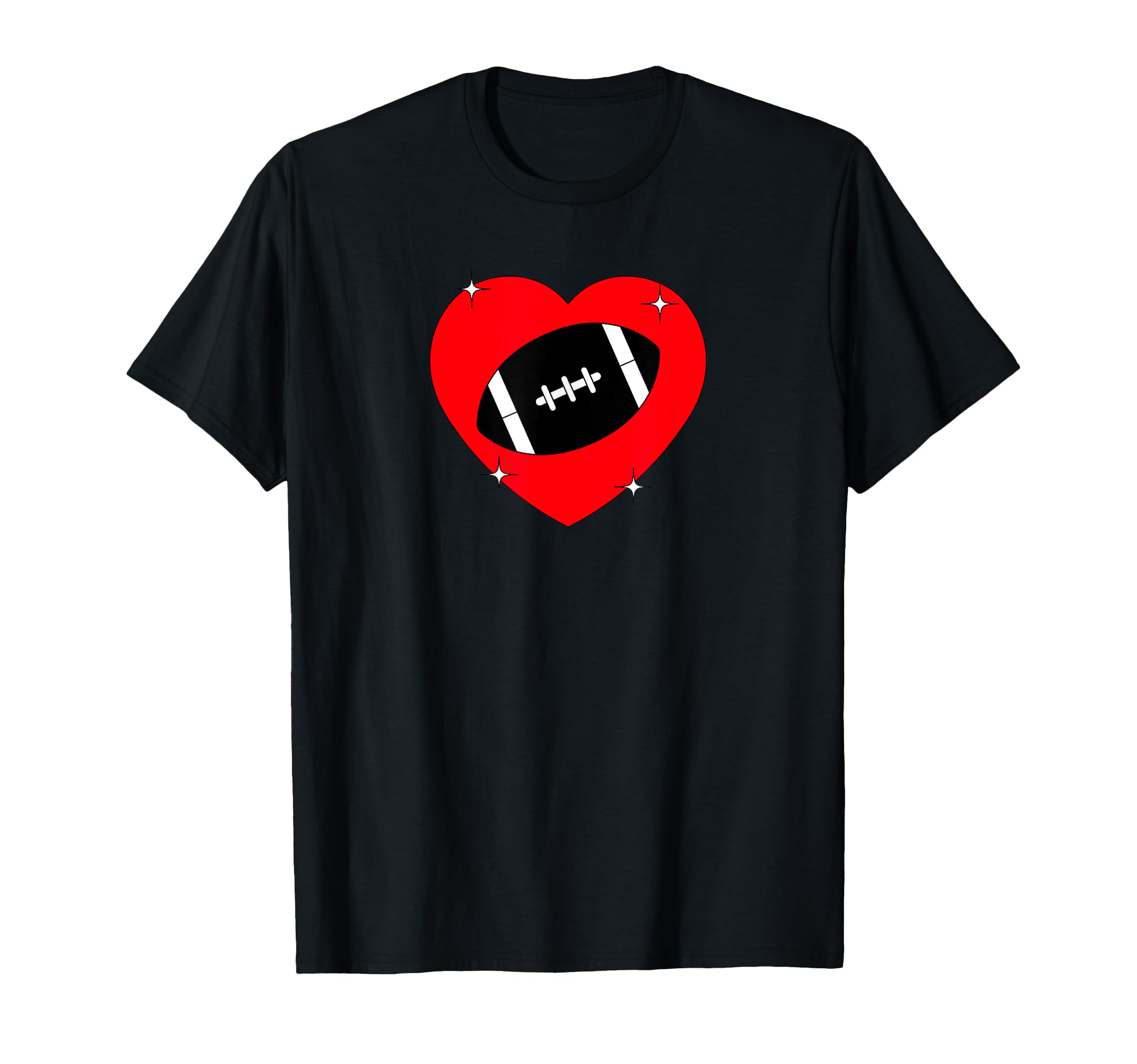 I Love Football I Heart Football T-Shirt - Casual Everyday Wear Unisex - T-Shirt, Sweatshirt, Hoodie