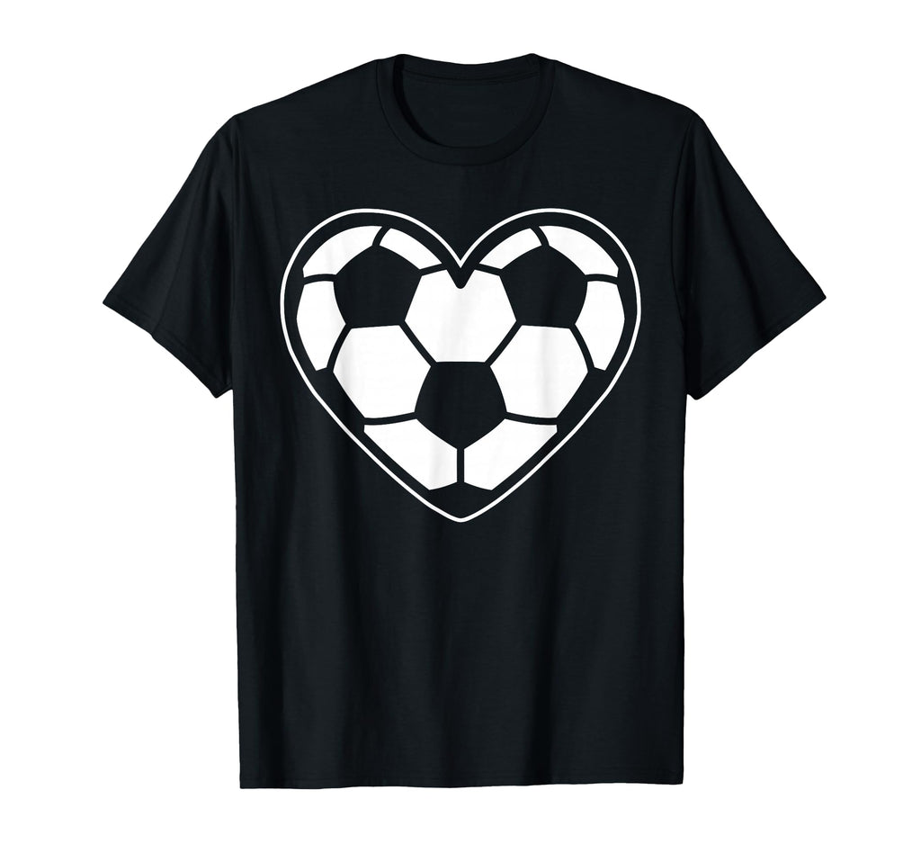 Soccer Heart Soccer Silhouette T-Shirt - Casual Everyday Wear Men Women - T-Shirt, Sweatshirt, Hoodie