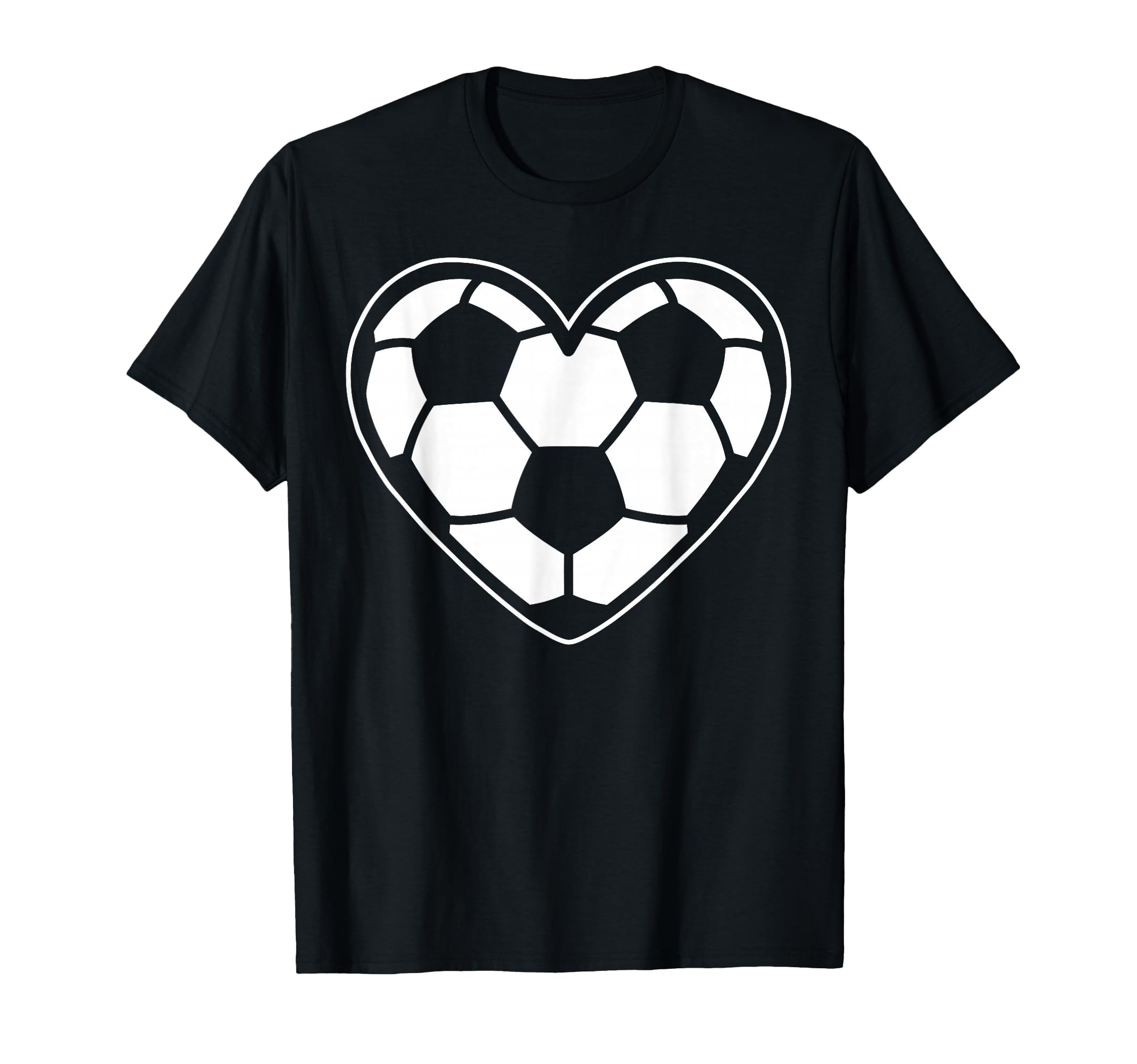 Soccer Heart Soccer Silhouette T-Shirt - Casual Everyday Wear Men Women - T-Shirt, Sweatshirt, Hoodie