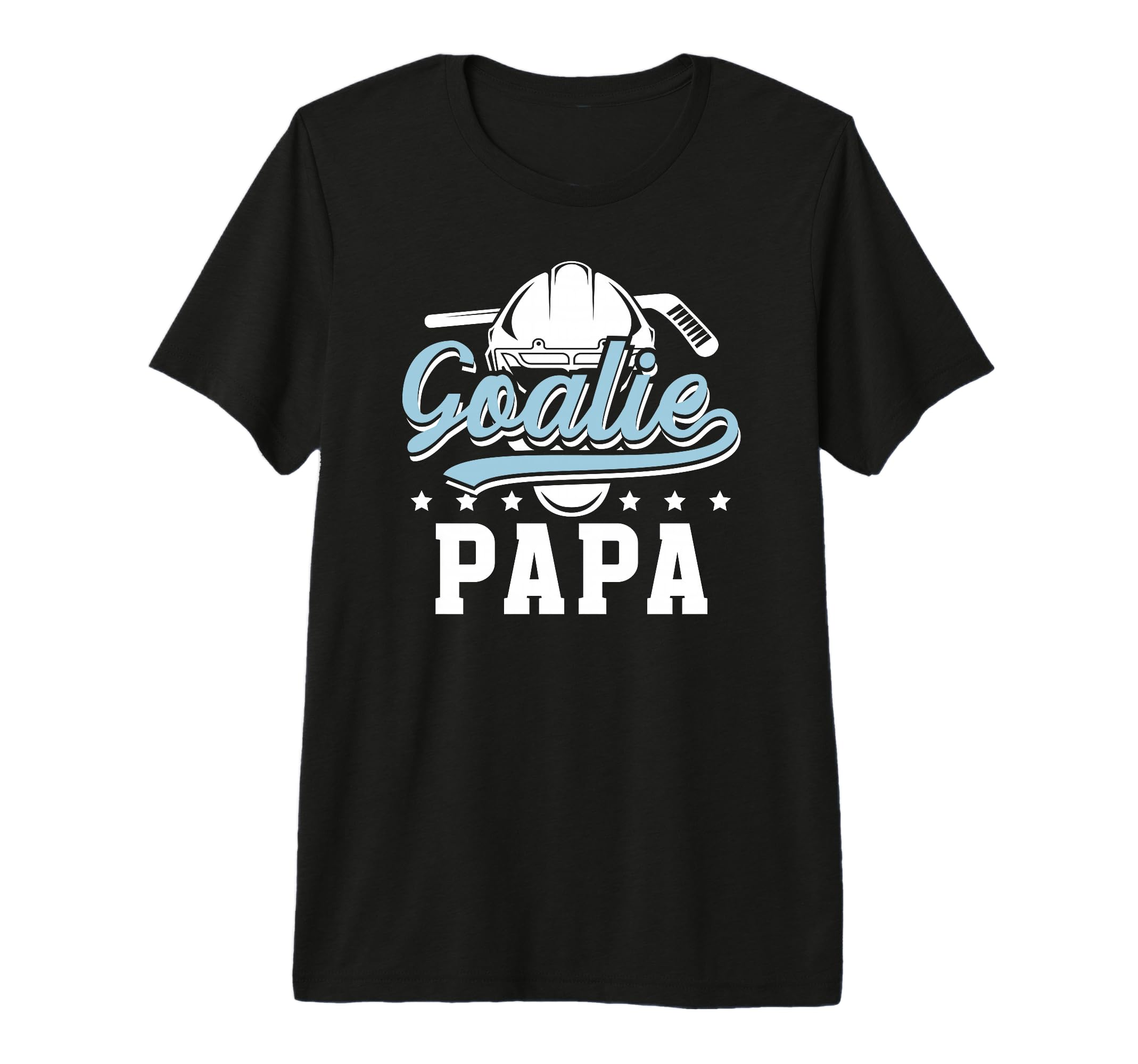 Mens Ice Hockey Goalie Papa Ice Hockey T-Shirt - Trendy Graphic Unisex - T-Shirt, Sweatshirt, Hoodie
