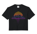 Synthwave Outrun Vaporwave City Sunset Hoodie - Graphic Print for Adults - T-Shirt, Sweatshirt, Hoodie
