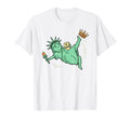 No Kings Statue Liberty Soccer Bicycle T-Shirt - Novelty Apparel Men Women - T-Shirt, Sweatshirt, Hoodie