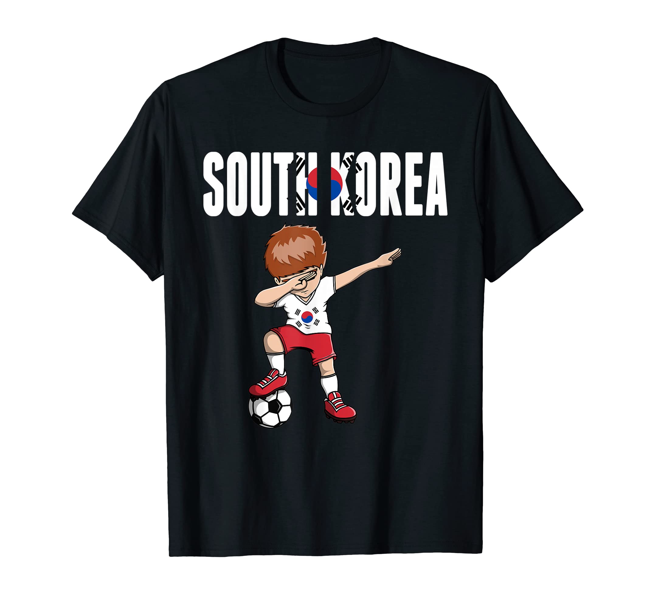 Dabbing Soccer South Korea Soccer T-Shirt - Minimalist Print for Adults - T-Shirt, Sweatshirt, Hoodie