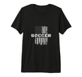 American Flag Soccer Rustic T-Shirt - Custom Art Print Men Women - T-Shirt, Sweatshirt, Hoodie
