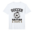 Mens Womens Soccer Leopard Mom T-Shirt - Aesthetic Graphic for Adults - T-Shirt, Sweatshirt, Hoodie
