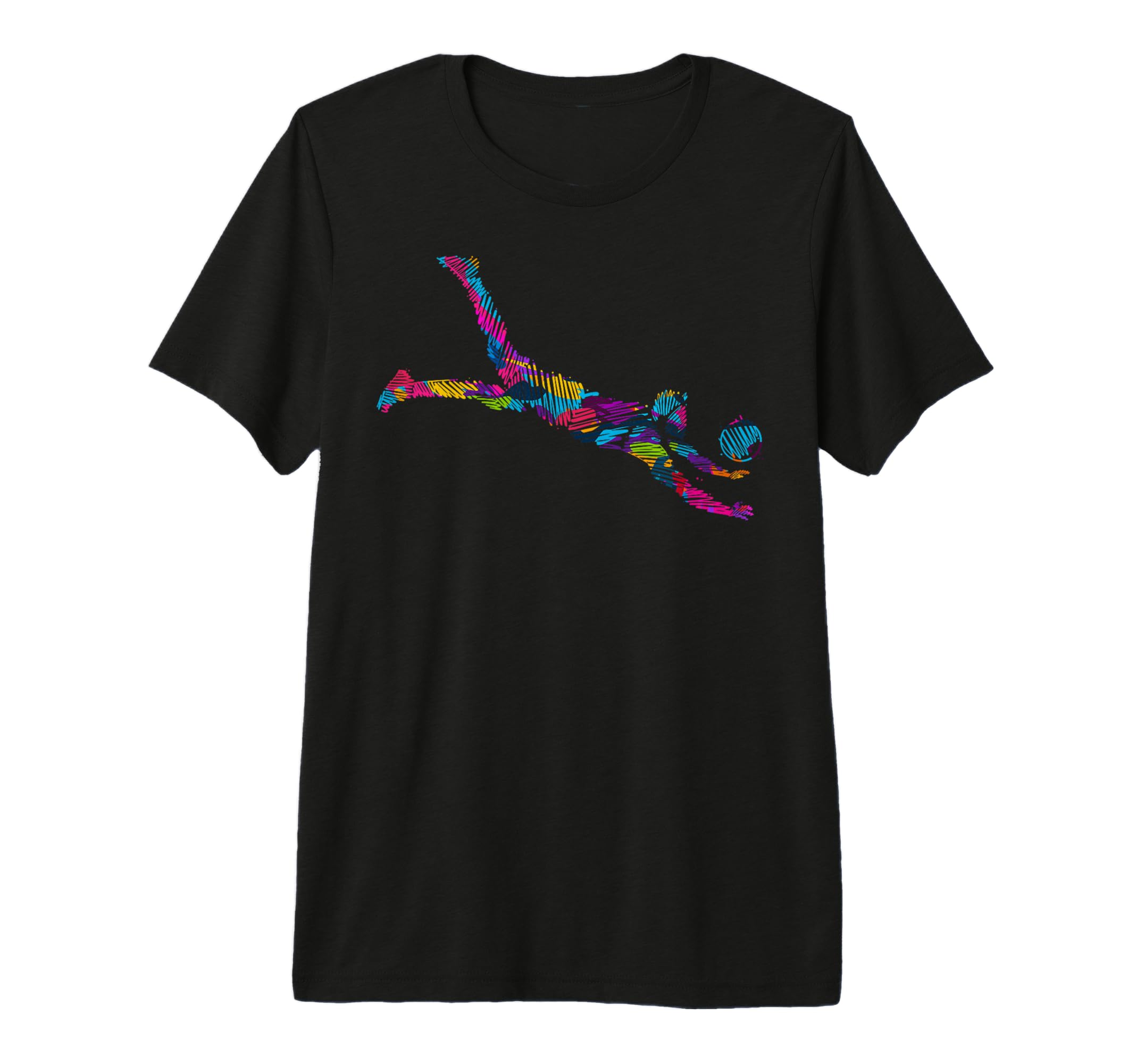 Colorful Soccer Goalie Splash Art T-Shirt - Fun Novelty Design Unisex - T-Shirt, Sweatshirt, Hoodie