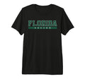 Florida Soccer Green Text Tri Blend T-Shirt - Custom Art Print for Adults - T-Shirt, Sweatshirt, Hoodie