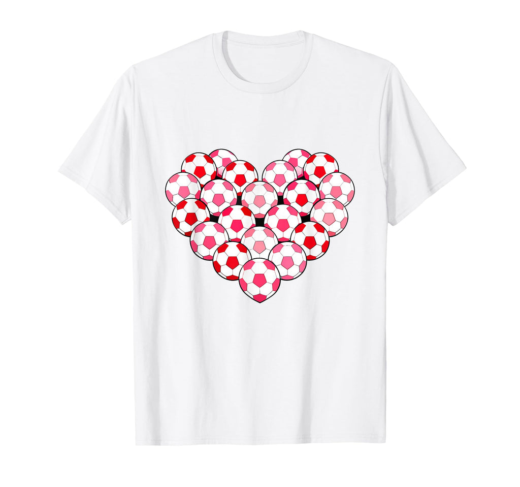 Heart Shaped Soccer Ball Artwork T-Shirt - Aesthetic Graphic for Adults - T-Shirt, Sweatshirt, Hoodie