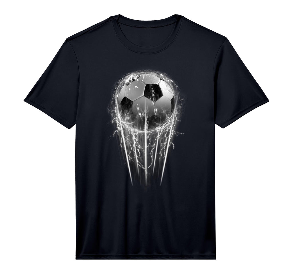 Soccer White Lightning Performance T-Shirt - Unique Graphic Unisex - T-Shirt, Sweatshirt, Hoodie