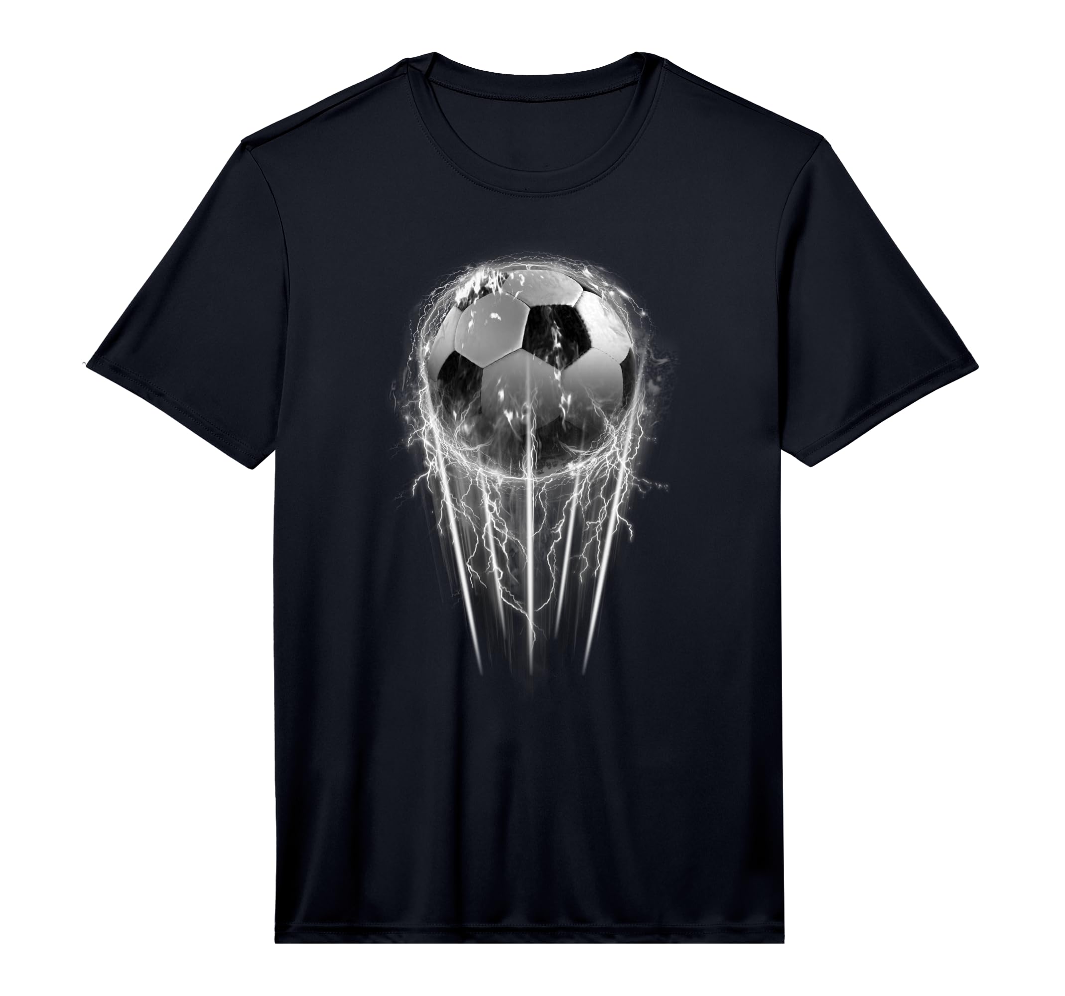 Soccer White Lightning Performance T-Shirt - Unique Graphic Unisex - T-Shirt, Sweatshirt, Hoodie