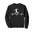 Soccer Heartbeat Heartbeat Sweatshirt - Fun Novelty Design Men Women - T-Shirt, Sweatshirt, Hoodie