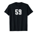 Number 59 80S 90S Soccer Team T-Shirt - Casual Everyday Wear Men Women - T-Shirt, Sweatshirt, Hoodie