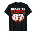 Football 87Th Birthday Player T-Shirt - Fun Novelty Design for Adults - T-Shirt, Sweatshirt, Hoodie