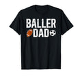 Baller Dad Soccer Football Dad T-Shirt - Trendy Graphic for Adults - T-Shirt, Sweatshirt, Hoodie