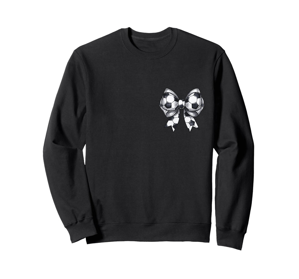 Soccer Coquette Bow Front And Sweatshirt - Streetwear Style for Adults - T-Shirt, Sweatshirt, Hoodie