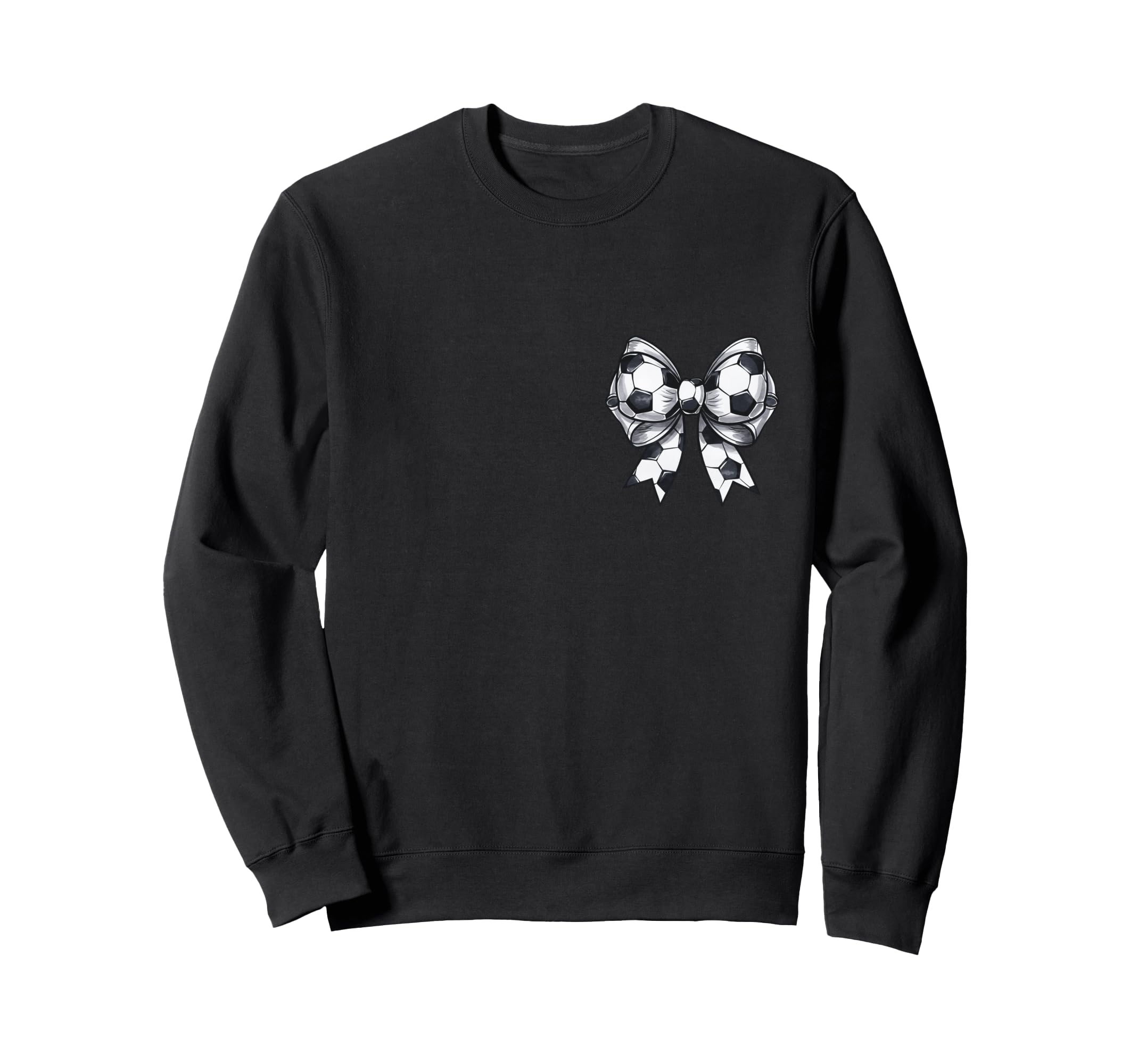 Soccer Coquette Bow Front And Sweatshirt - Streetwear Style for Adults - T-Shirt, Sweatshirt, Hoodie