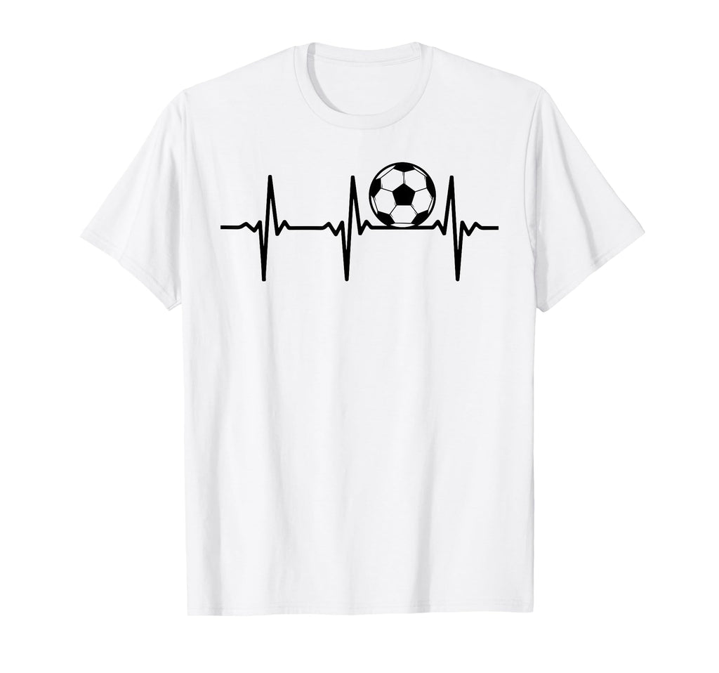 Soccer Heartbeat Soccer Ball Soccer T-Shirt - Novelty Apparel Men Women - T-Shirt, Sweatshirt, Hoodie