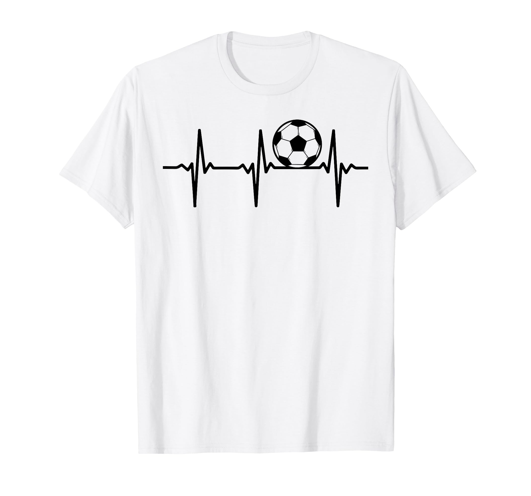 Soccer Heartbeat Soccer Ball Soccer T-Shirt - Novelty Apparel Men Women - T-Shirt, Sweatshirt, Hoodie