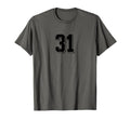 Number 31 80S 90S Soccer Team Jersey T-Shirt - Graphic Print Unisex - T-Shirt, Sweatshirt, Hoodie