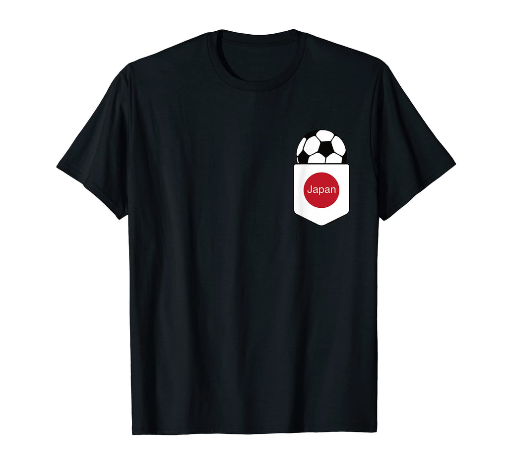 Soccer Ball Japan Flag Pocket Logo T-Shirt - Graphic Print for Adults - T-Shirt, Sweatshirt, Hoodie