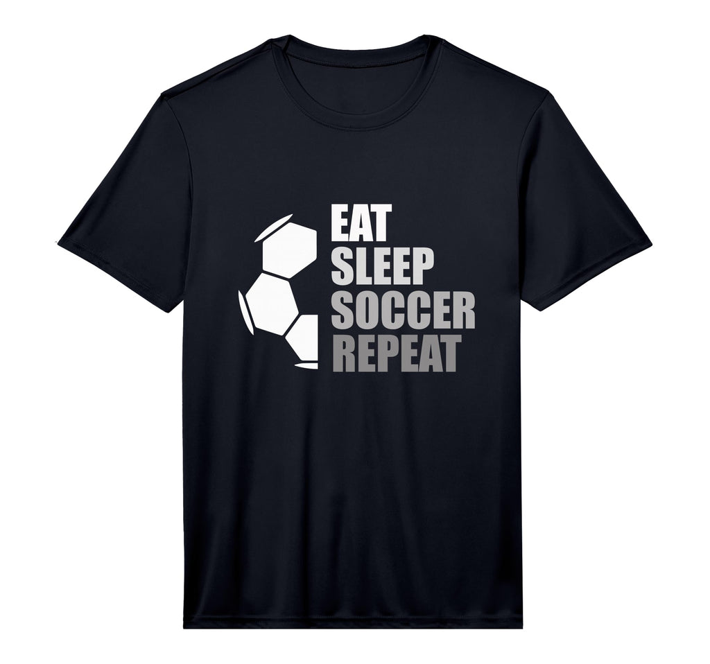 Eat Sleep Soccer Repeat Funny Soccer T-Shirt - Trendy Graphic Unisex - T-Shirt, Sweatshirt, Hoodie