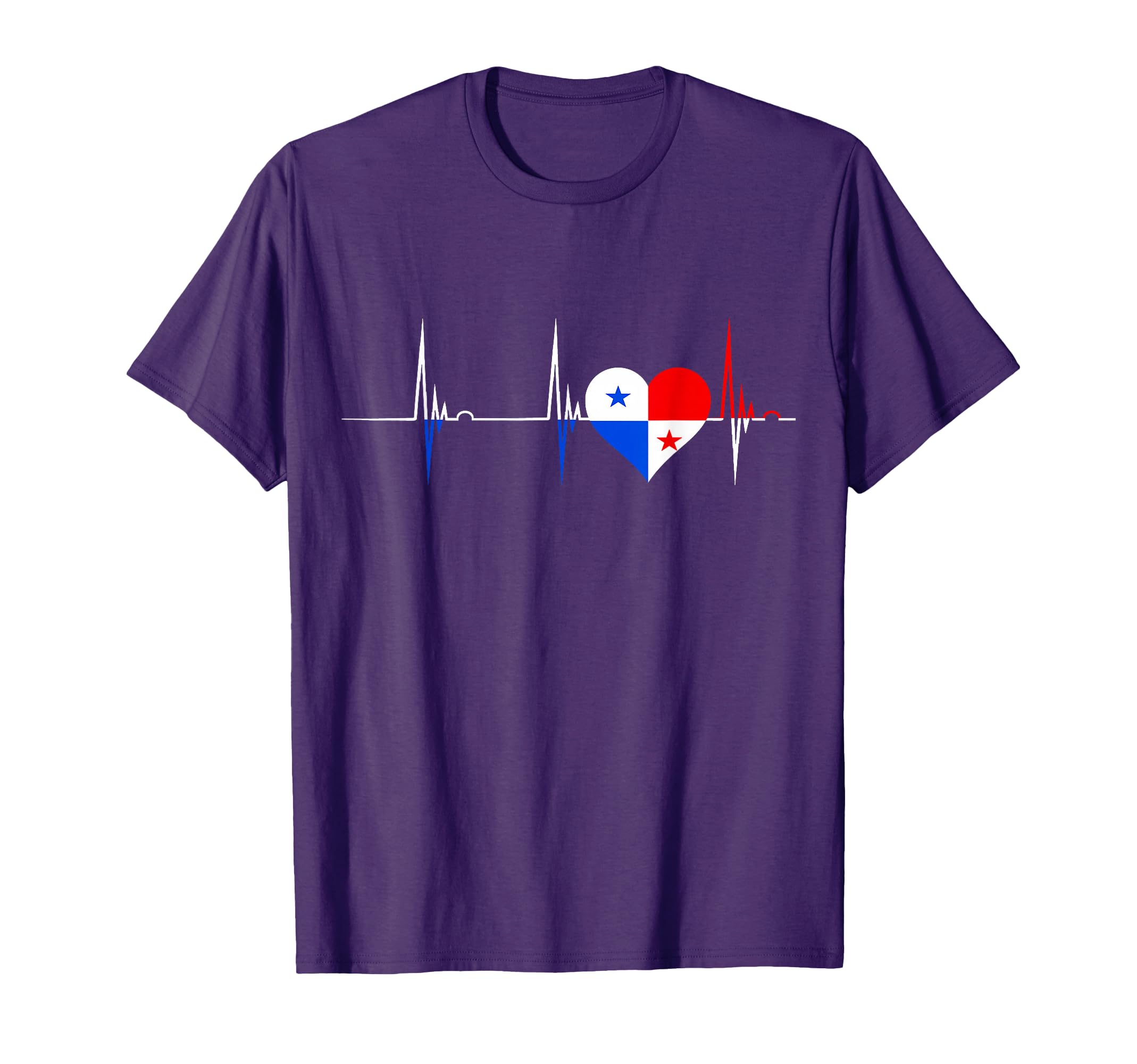 Panama Heart Panama Heartbeat Ecg Pulse T-Shirt - Custom Art Print Unisex - T-Shirt, Sweatshirt, Hoodie