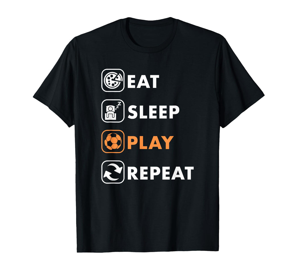 Trendy Eat Sleep Soccer Repeat List T-Shirt - Streetwear Style for Adults - T-Shirt, Sweatshirt, Hoodie