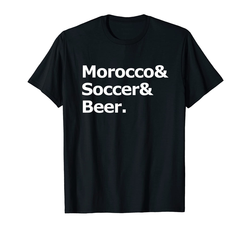 Morocco Soccer Beer Football Moroccan T-Shirt - Trendy Graphic Unisex - T-Shirt, Sweatshirt, Hoodie