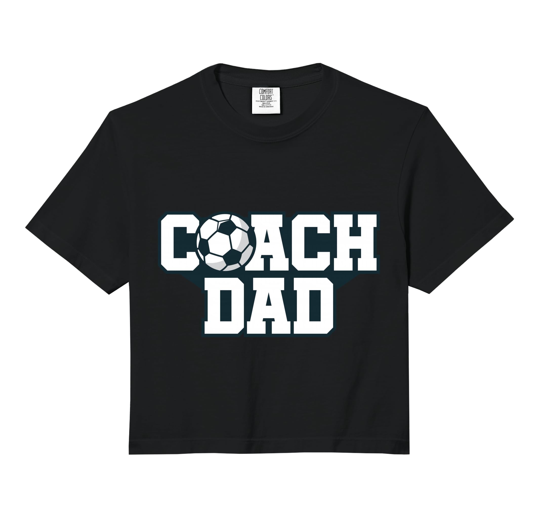 Soccer Coach Dad Gift Comfort Colors Hoodie - Custom Art Print Men Women - T-Shirt, Sweatshirt, Hoodie