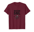 Soccer Soul Warrior Heart Womens T-Shirt - Custom Art Print Men Women - T-Shirt, Sweatshirt, Hoodie