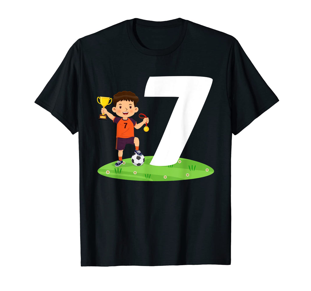 7Th Birthday Soccer 7 Years Old Soccer T-Shirt - Streetwear Style Unisex - T-Shirt, Sweatshirt, Hoodie