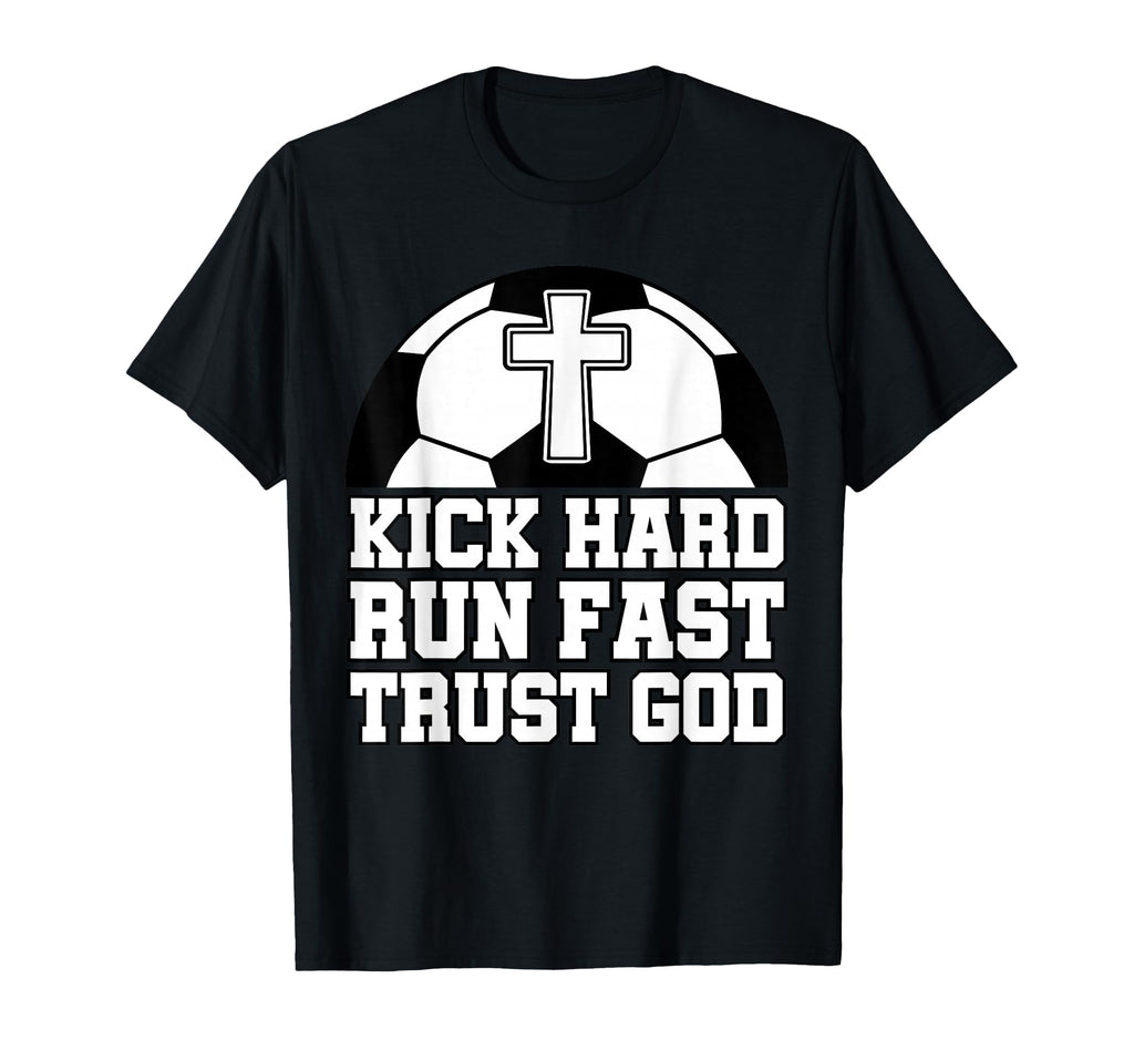 Christian Soccer Player Trust God T-Shirt - Custom Art Print Unisex - T-Shirt, Sweatshirt, Hoodie