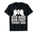 Christian Soccer Player Trust God T-Shirt - Custom Art Print Unisex - T-Shirt, Sweatshirt, Hoodie