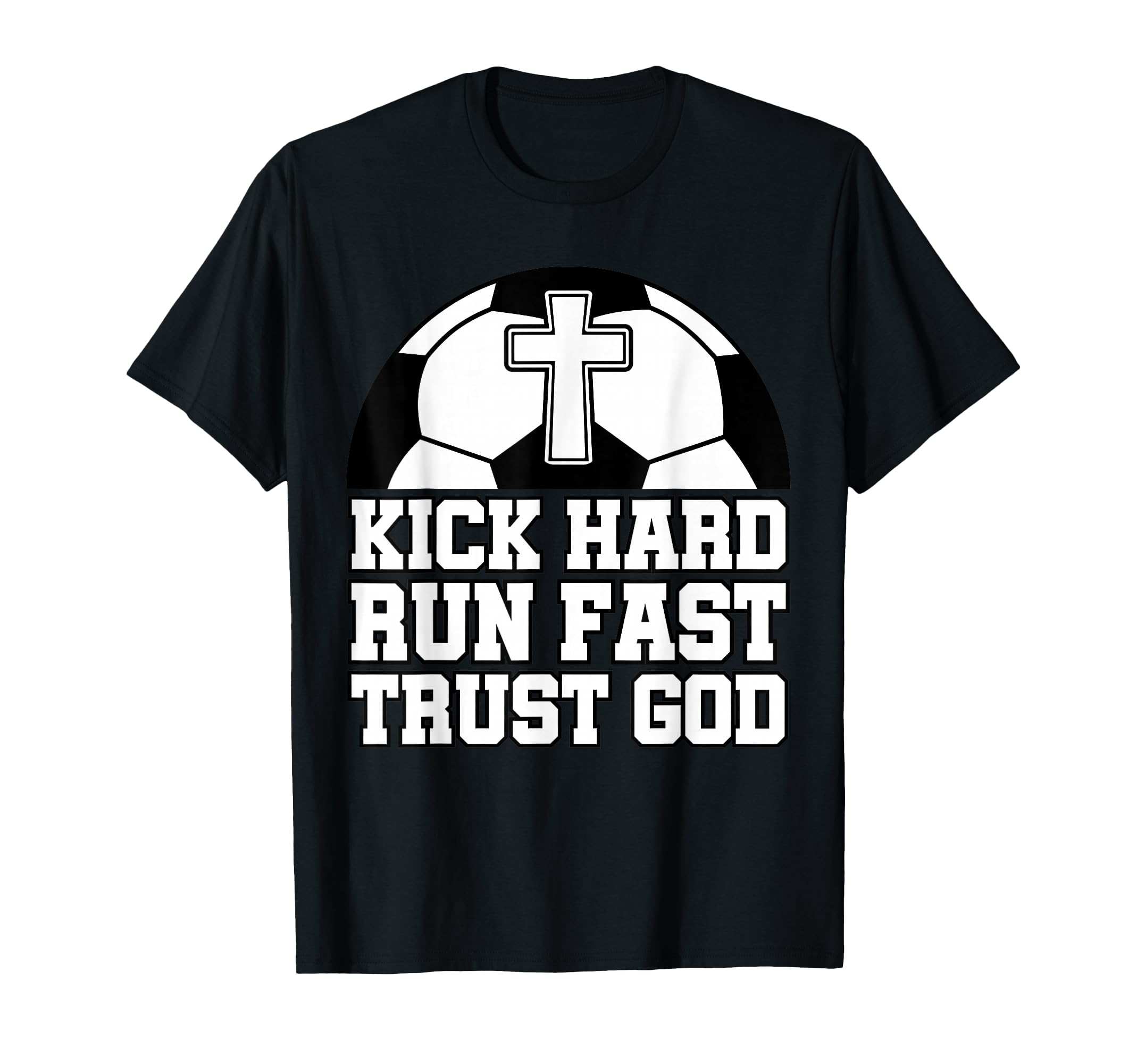 Christian Soccer Player Trust God T-Shirt - Custom Art Print Unisex - T-Shirt, Sweatshirt, Hoodie