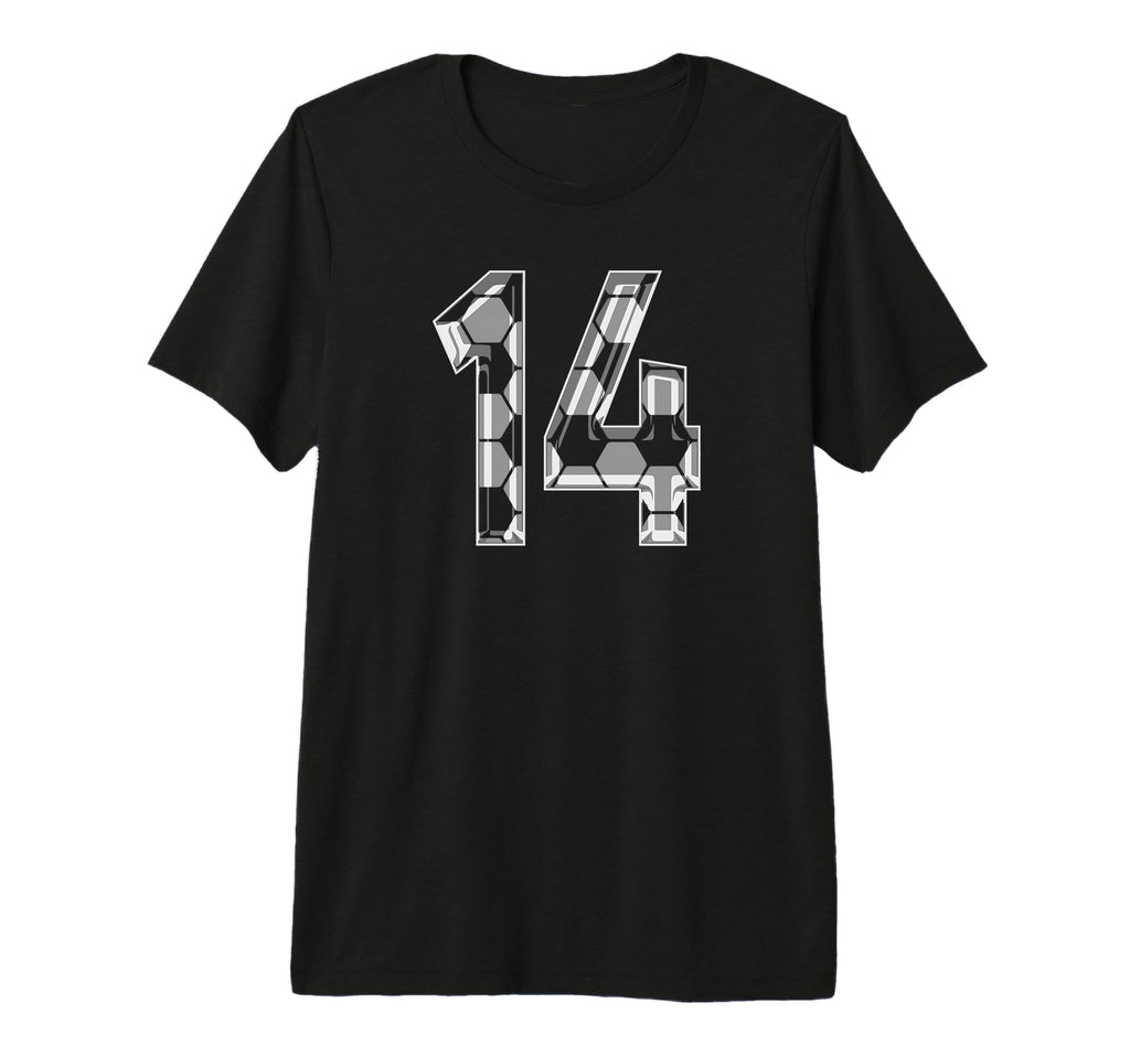 Soccer Number 14 Favorite Player 14 T-Shirt - Minimalist Print Unisex - T-Shirt, Sweatshirt, Hoodie