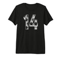 Soccer Number 14 Favorite Player 14 T-Shirt - Minimalist Print Unisex - T-Shirt, Sweatshirt, Hoodie