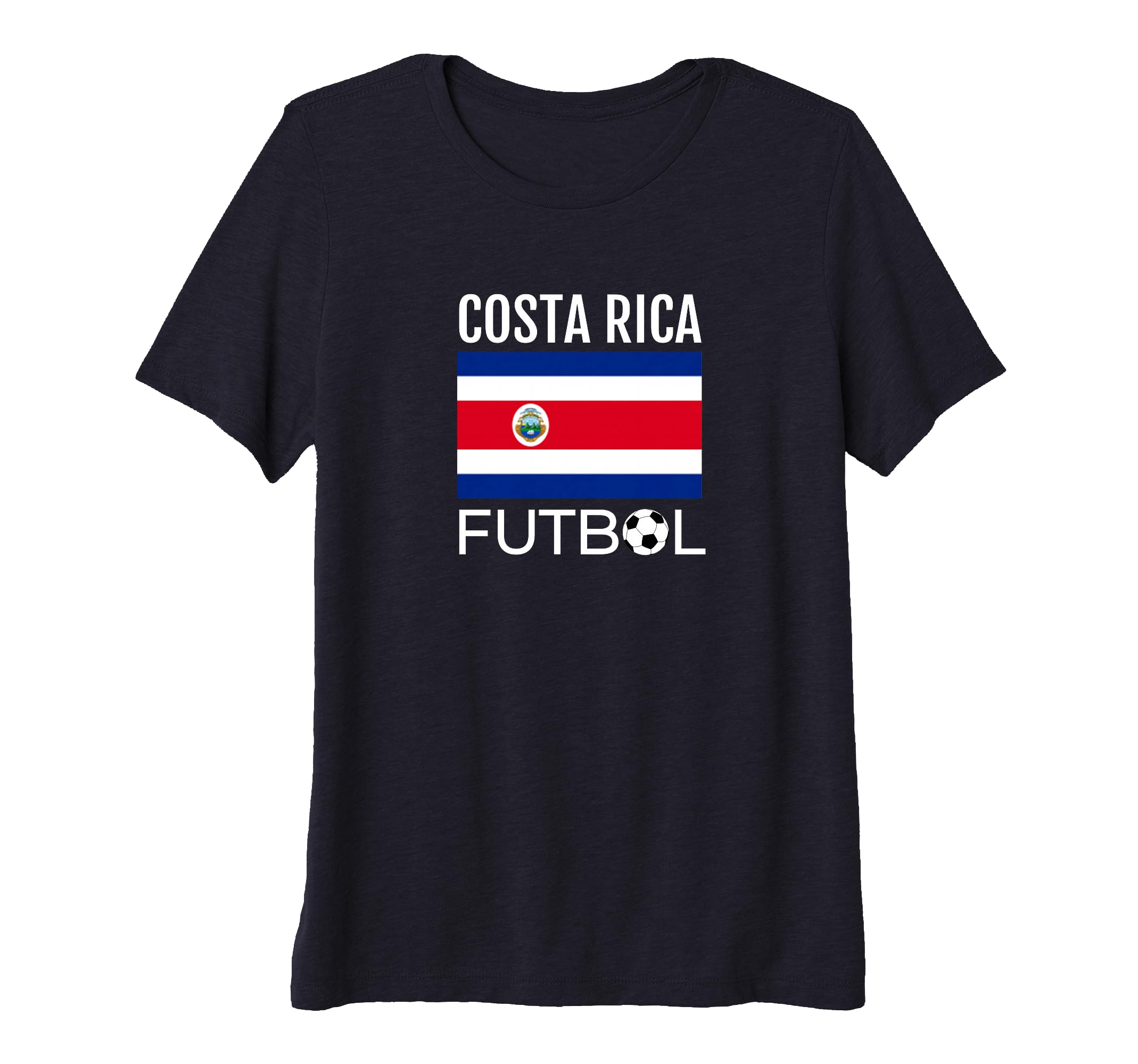 Costa Rica Futbol Team Soccer Ball T-Shirt - Custom Art Print for Adults - T-Shirt, Sweatshirt, Hoodie