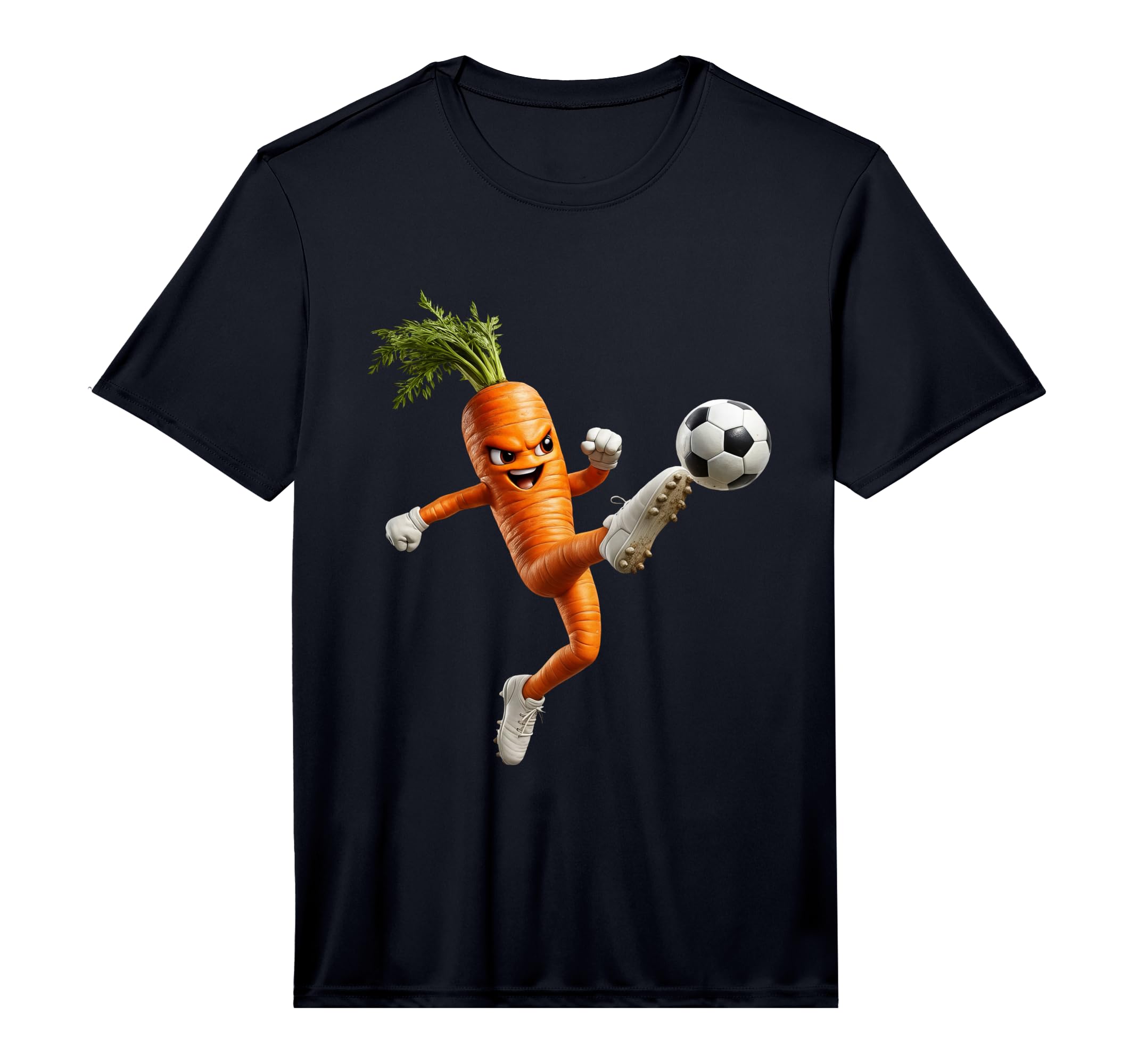 Mens Carrot Soccer Performance T-Shirt - Custom Art Print for Adults - T-Shirt, Sweatshirt, Hoodie