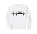 80S Cassette Tape Heartbeat Sweatshirt - Unique Graphic Men Women - T-Shirt, Sweatshirt, Hoodie