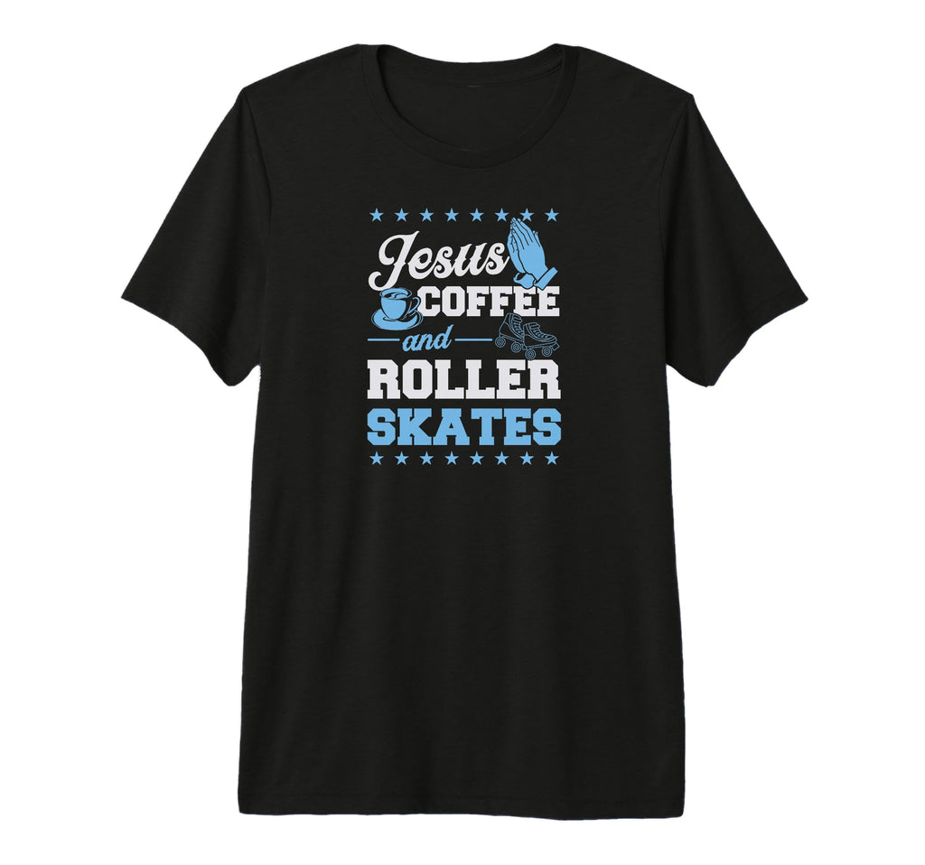 Jesus Coffee And Roller Skates T-Shirt - Streetwear Style for Adults - T-Shirt, Sweatshirt, Hoodie