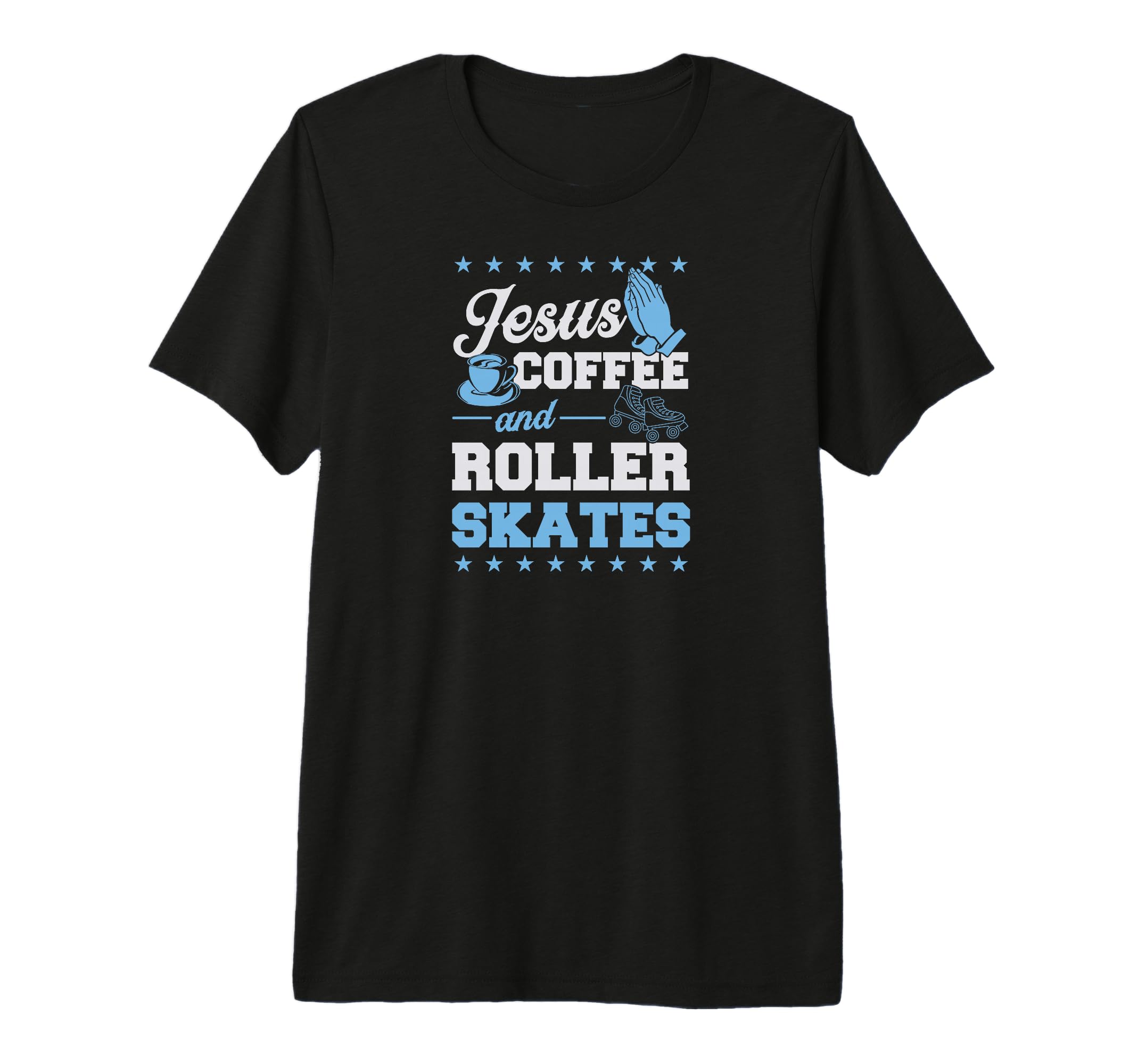 Jesus Coffee And Roller Skates T-Shirt - Streetwear Style for Adults - T-Shirt, Sweatshirt, Hoodie