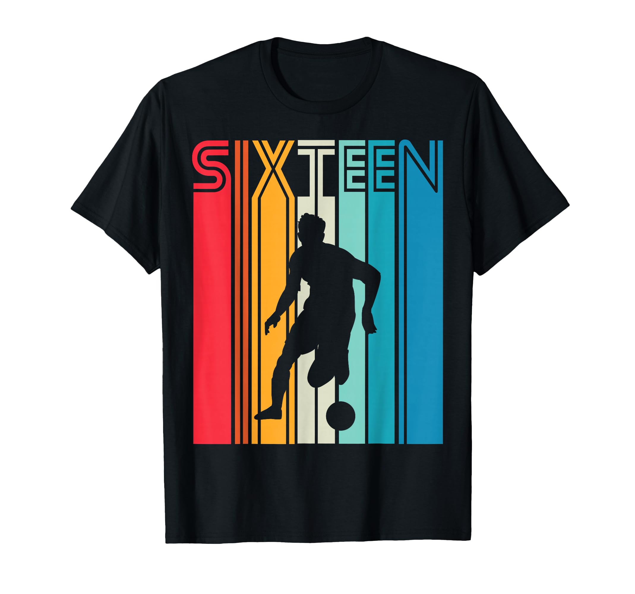 16 Years Soccer Gift 16Th Birthday T-Shirt - Trendy Graphic Men Women - T-Shirt, Sweatshirt, Hoodie