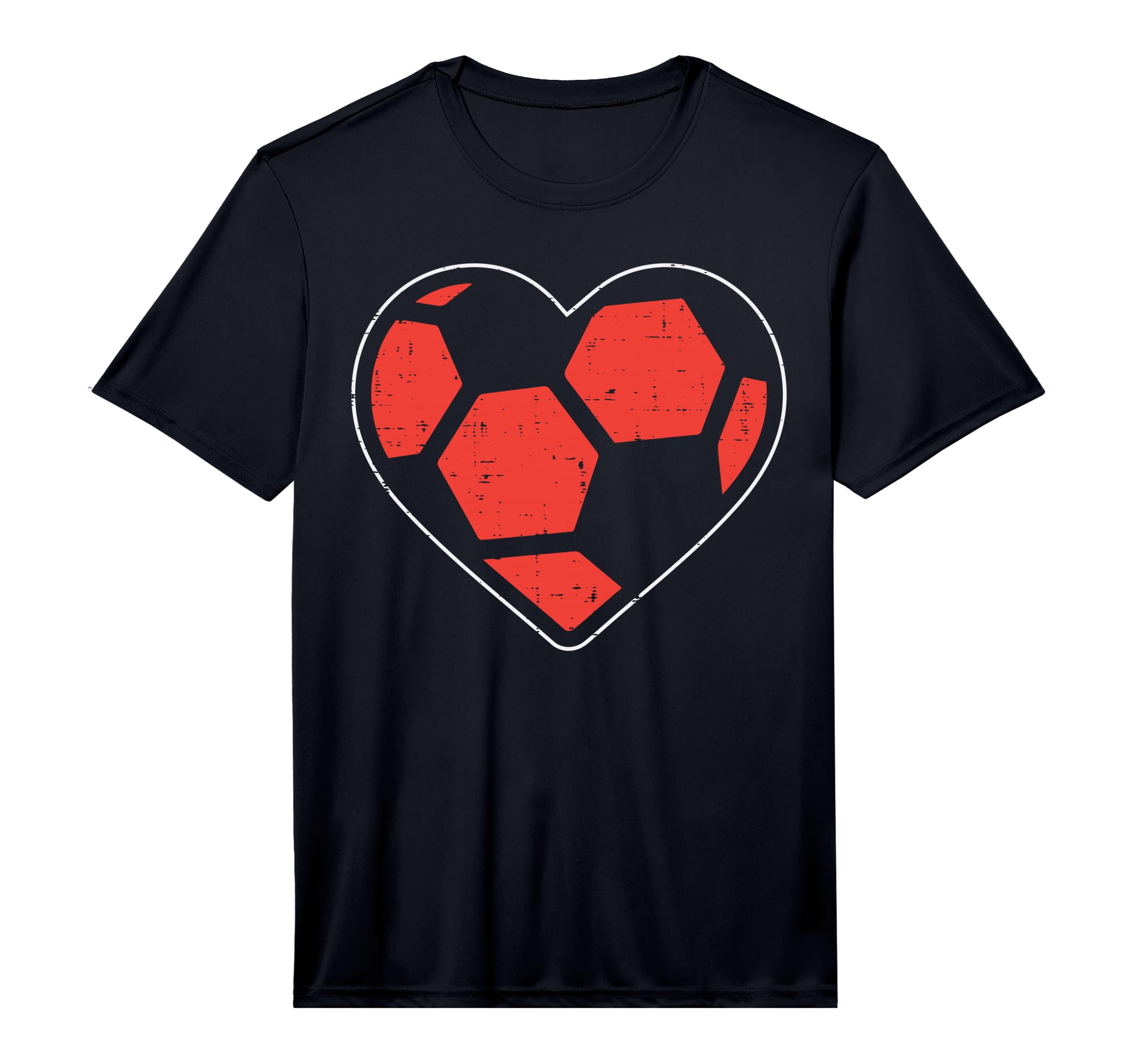 Heart Soccer Ball Football Valentines T-Shirt - Fun Novelty Design Unisex - T-Shirt, Sweatshirt, Hoodie