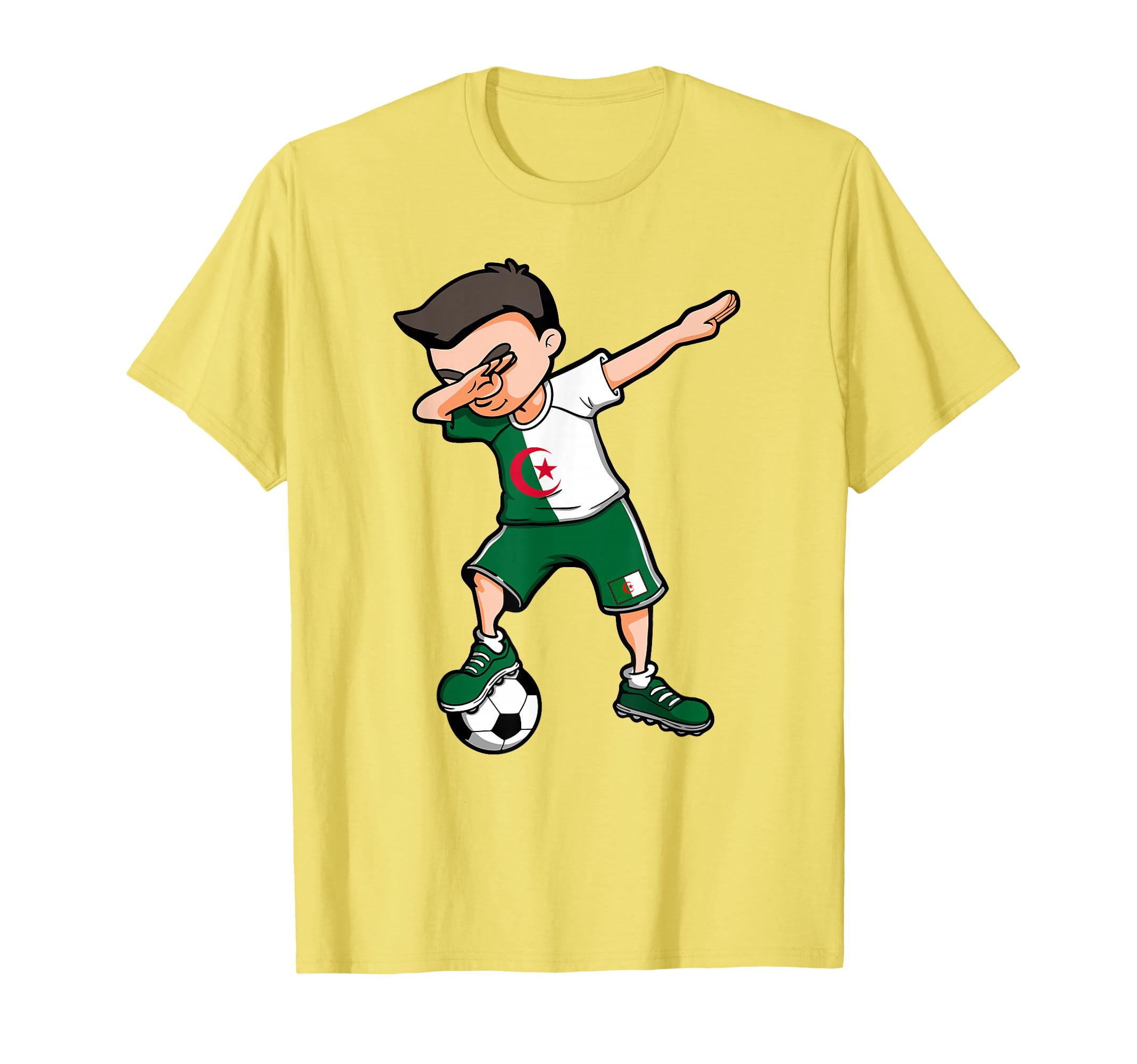 Dabbing Soccer Algeria Football Fan T-Shirt - Streetwear Style Men Women - T-Shirt, Sweatshirt, Hoodie