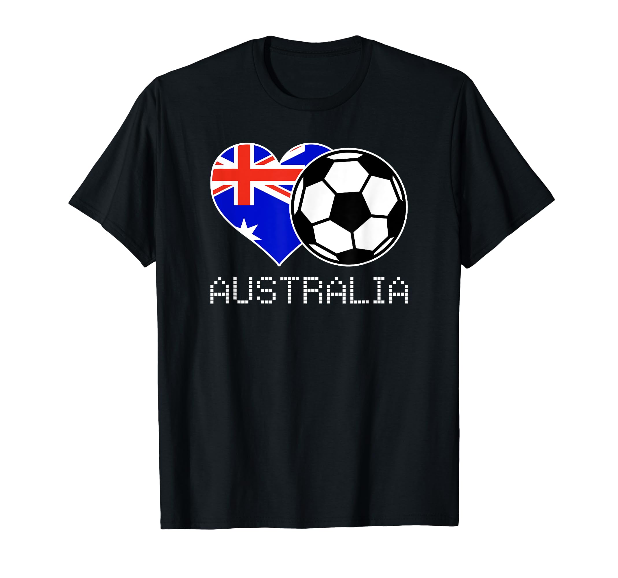 Australia Soccer Australian Flag Love T-Shirt - Trendy Graphic Unisex - T-Shirt, Sweatshirt, Hoodie