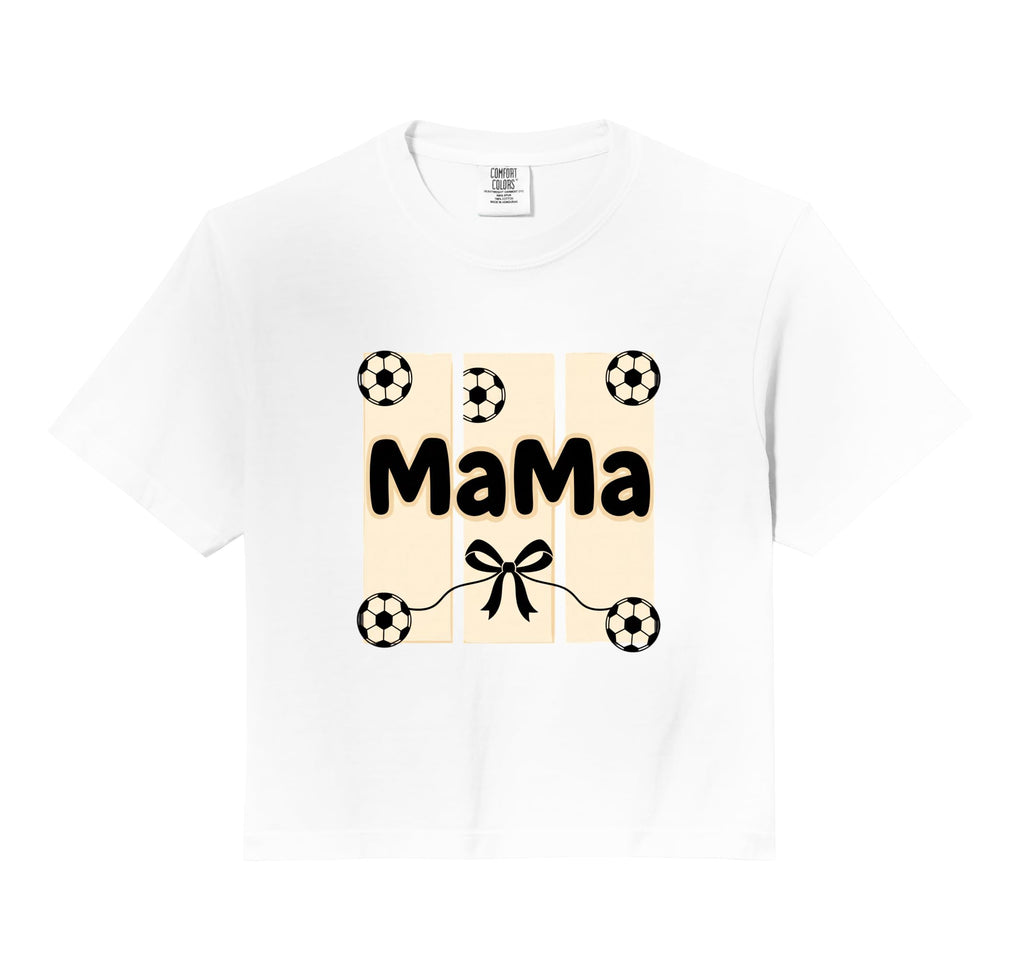 Mama Soccer Mom Ribbon Ball Supporter T-Shirt - Graphic Print Men Women - T-Shirt, Sweatshirt, Hoodie
