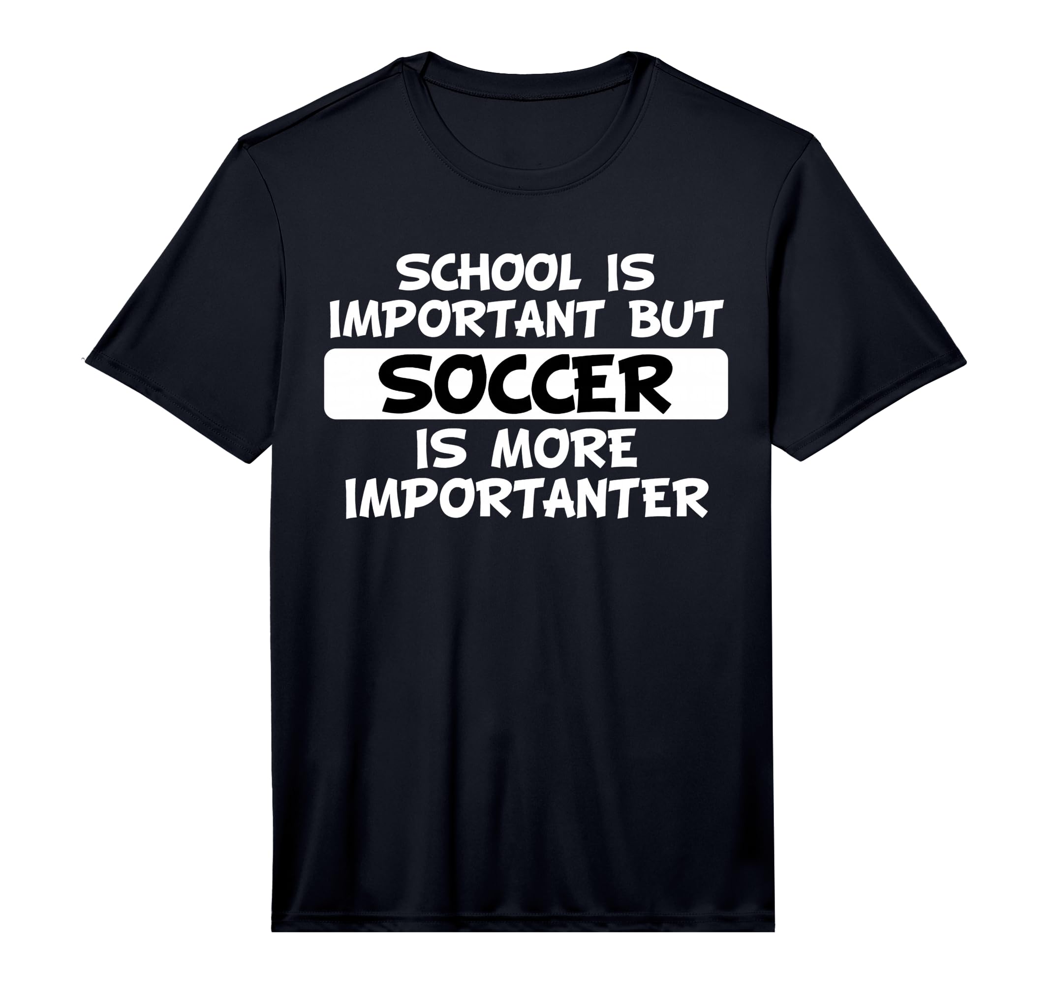 School Is Important But Soccer Is T-Shirt - Casual Everyday Wear Men Women - T-Shirt, Sweatshirt, Hoodie