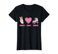 Peace Love Skate Roller Skates T-Shirt - Novelty Apparel Men Women - T-Shirt, Sweatshirt, Hoodie