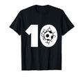Soccer Player Number 10 Sport T-Shirt - Custom Art Print Unisex - T-Shirt, Sweatshirt, Hoodie